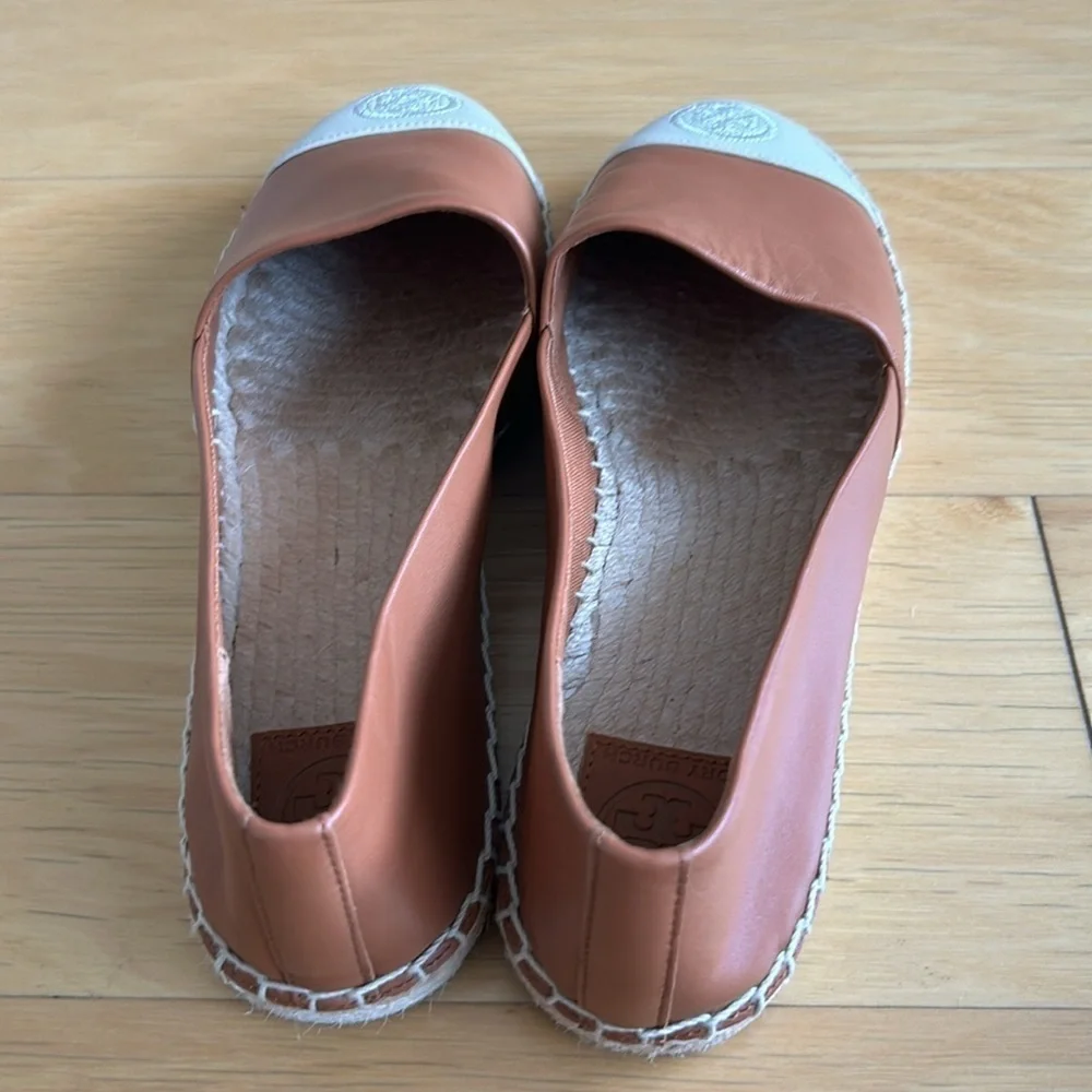 Tory Burch two tone leather espadrilles